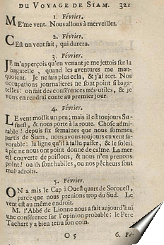 Page de février 1686