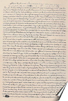 Page du manuscrit de Rival