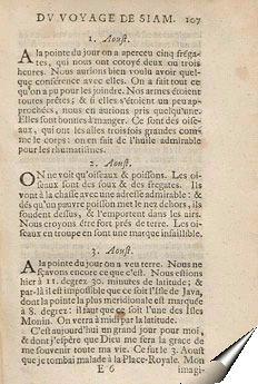 Page d'août 1685