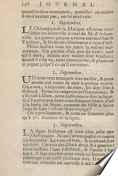 Page de septembre 1685