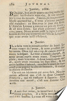 Page de janvier 1686