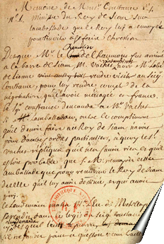 Page manuscrite du Mémoire