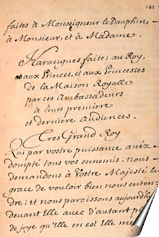 Page du manuscrit de Nicolas de Sainctot