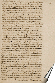 Page du manuscrit de Guy Tachard